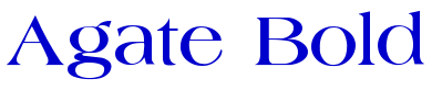 Agate Bold font